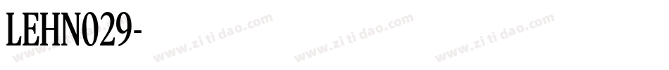 LEHN029字体转换