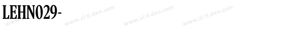 LEHN029字体转换