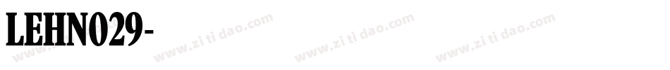 LEHN029字体转换