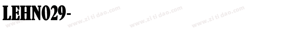 LEHN029字体转换