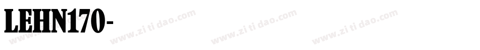 LEHN170字体转换