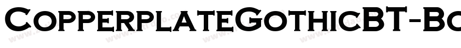 CopperplateGothicBT-Bold字体转换