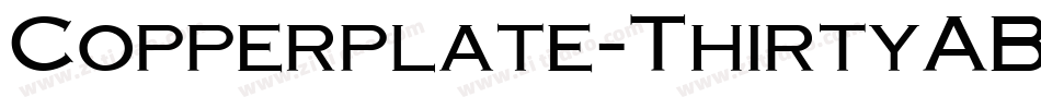 Copperplate-ThirtyAB字体转换