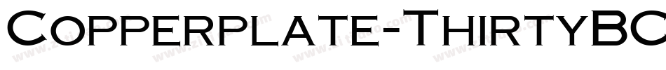 Copperplate-ThirtyBC字体转换