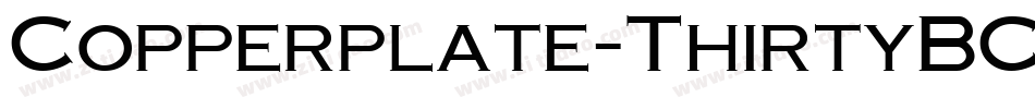 Copperplate-ThirtyBC字体转换