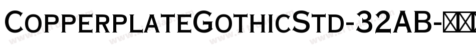 CopperplateGothicStd-32AB字体转换