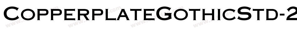 CopperplateGothicStd-29AB字体转换