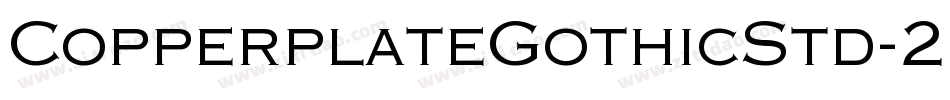 CopperplateGothicStd-29AB字体转换