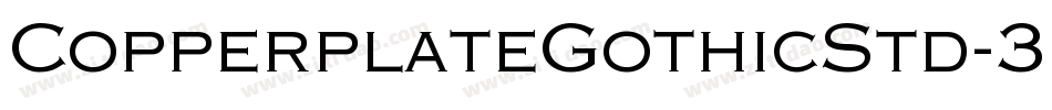 CopperplateGothicStd-31AB字体转换