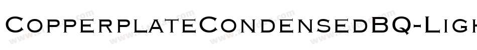 CopperplateCondensedBQ-Light字体转换