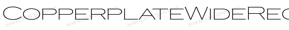 CopperplateWideRegul字体转换