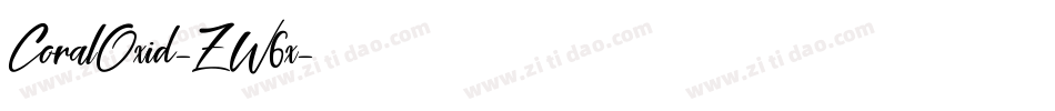 CoralOxid-ZW6x字体转换