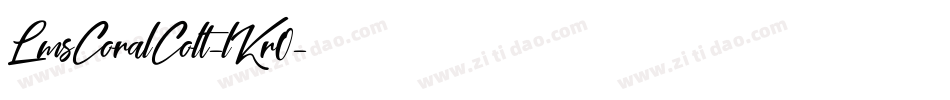 LmsCoralColt-lKr0字体转换