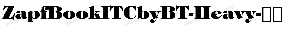 ZapfBookITCbyBT-Heavy字体转换