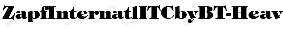 ZapfInternatlITCbyBT-HeavyItal字体转换