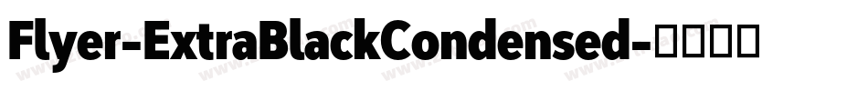 Flyer-ExtraBlackCondensed字体转换