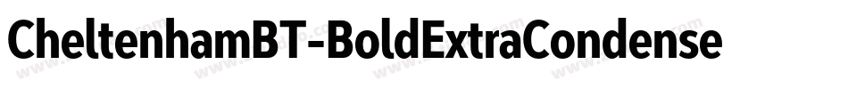 CheltenhamBT-BoldExtraCondensed字体转换