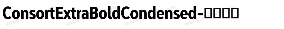 ConsortExtraBoldCondensed字体转换
