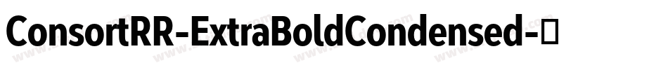 ConsortRR-ExtraBoldCondensed字体转换