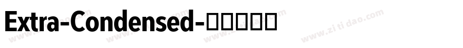 Extra-Condensed字体转换