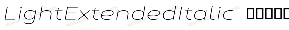 LightExtendedItalic字体转换