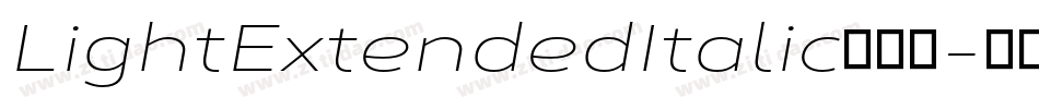 LightExtendedItalic转换器字体转换