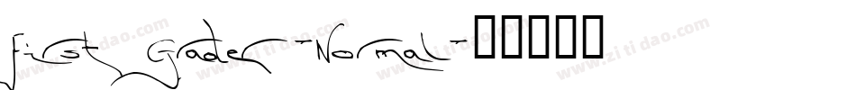 FirstGrader-Normal字体转换