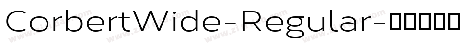 CorbertWide-Regular字体转换