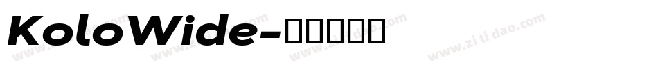 KoloWide字体转换