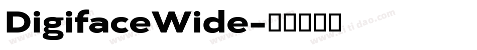 DigifaceWide字体转换
