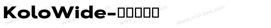 KoloWide字体转换