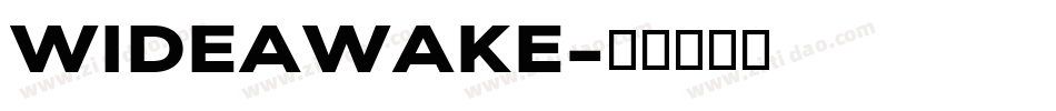 WIDEAWAKE字体转换