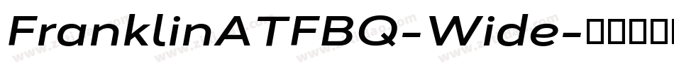 FranklinATFBQ-Wide字体转换