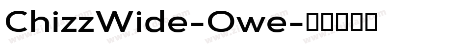 ChizzWide-Owe字体转换