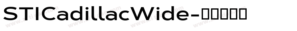 STICadillacWide字体转换