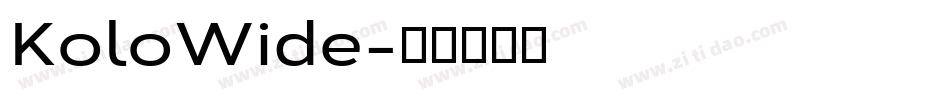 KoloWide字体转换