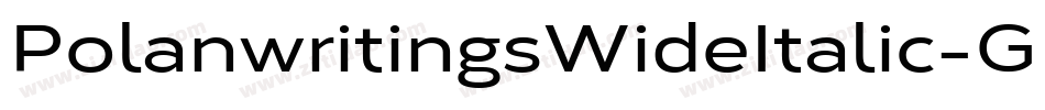 PolanwritingsWideItalic-GMDA字体转换