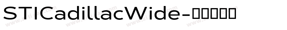 STICadillacWide字体转换