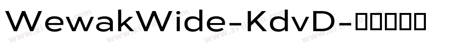 WewakWide-KdvD字体转换