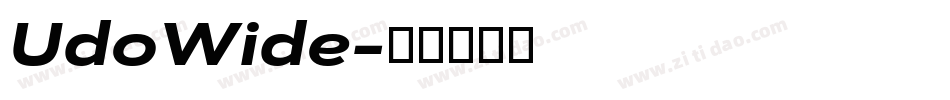 UdoWide字体转换