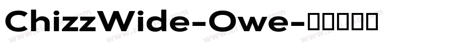 ChizzWide-Owe字体转换