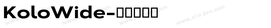 KoloWide字体转换