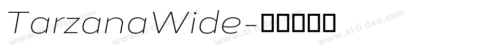 TarzanaWide字体转换