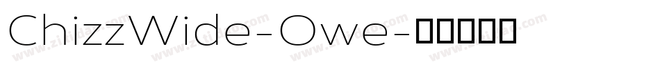 ChizzWide-Owe字体转换