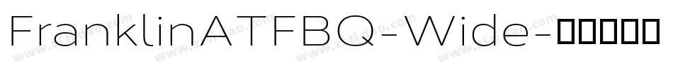 FranklinATFBQ-Wide字体转换