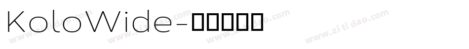 KoloWide字体转换