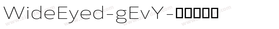 WideEyed-gEvY字体转换