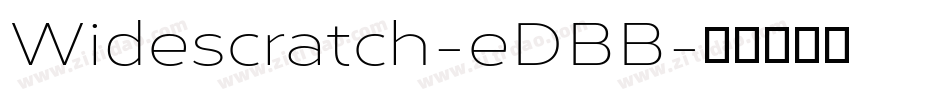 Widescratch-eDBB字体转换