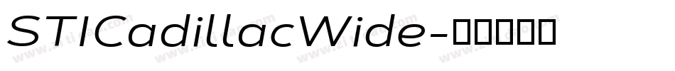 STICadillacWide字体转换