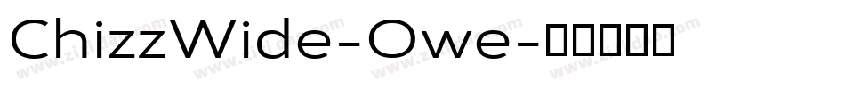 ChizzWide-Owe字体转换